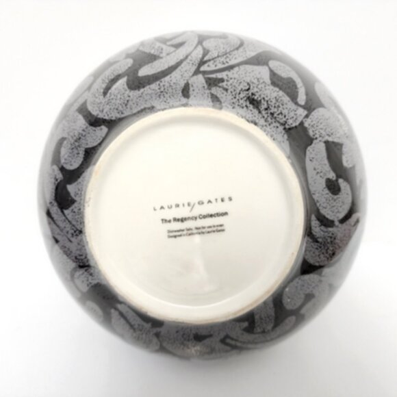 Limited Edition Laurie Gate The Regency Collection Serving/Fruit Bowl RARE Gray - Picture 7 of 9